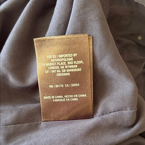 Anthropologie Moulinette Soeurs Floral and Navy Tulle Dress size 14 - Picture 16 of 16